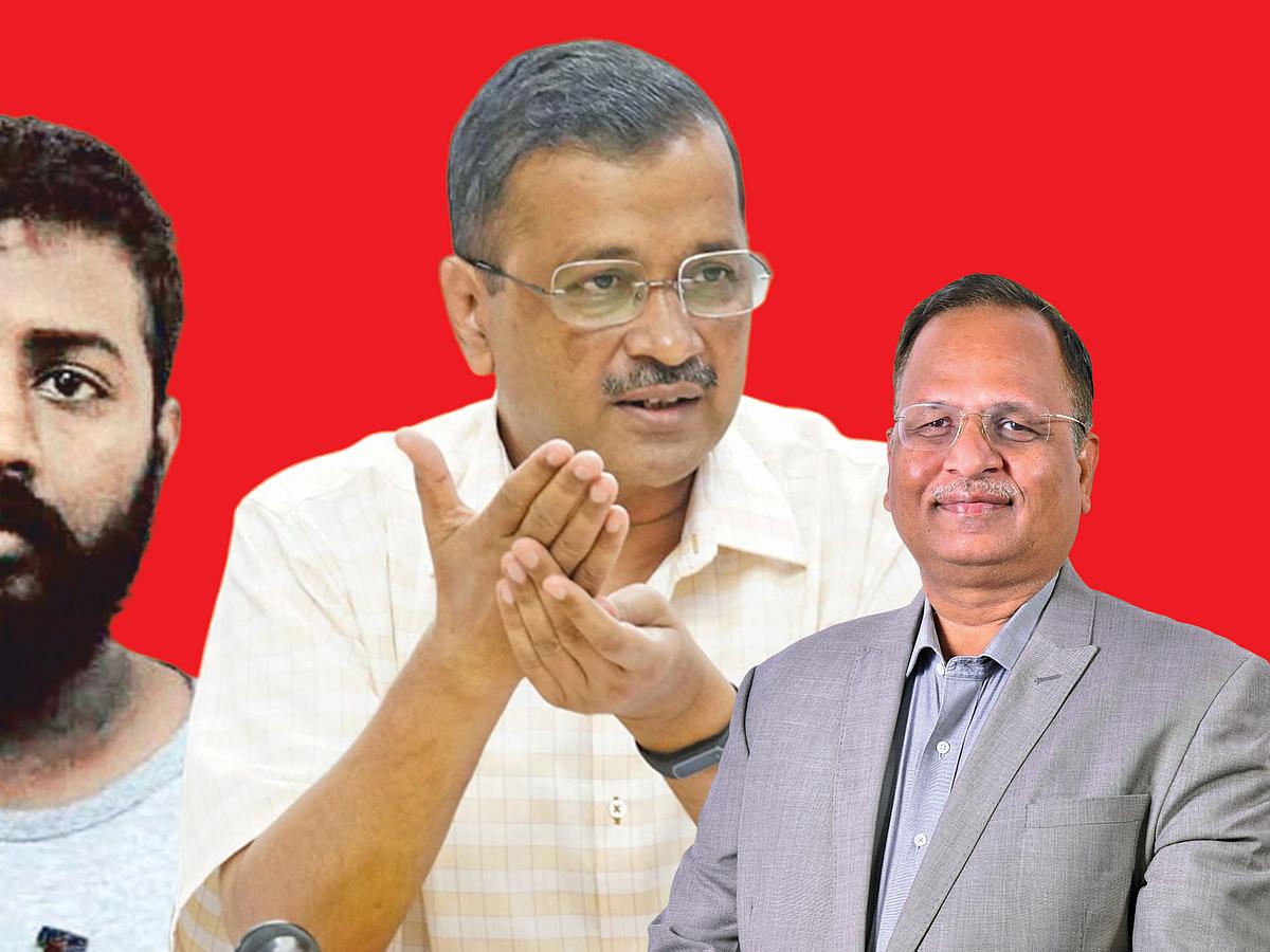 சுகேஷ், அரவிந்த் கெஜ்ரிவால், சத்யேந்திர ஜெயின்