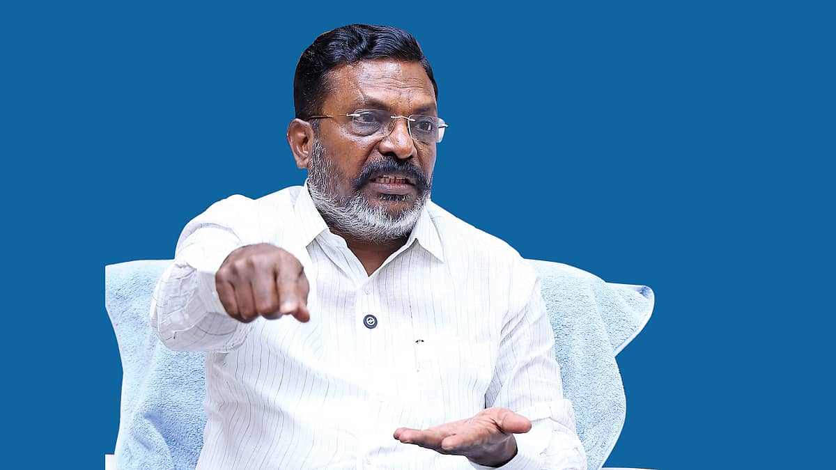 S.I.R: "அகதி முகாம்களில் அடைத்து வைக்கக்கூடிய நிலை ஏற்படும்"- S.I.R  குறித்து திருமாவளவன்| thirumavalavan on S.I.R - Vikatan