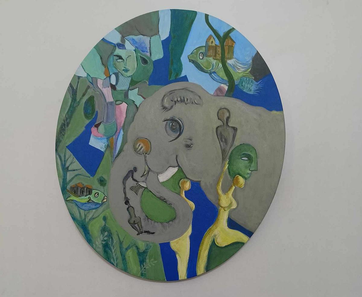 ‘நவீன ஓவியம்’ என்றால் என்ன?'- ஓவிய கண்காட்சியில் விளக்கமளித்த ஓவியர் ...