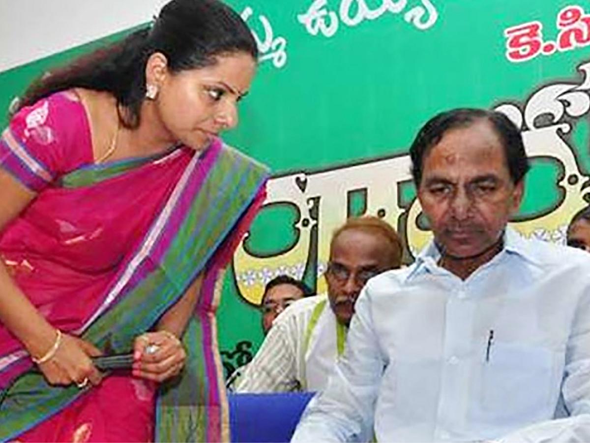 கவிதா, கே.சந்திரசேகர் ராவ்