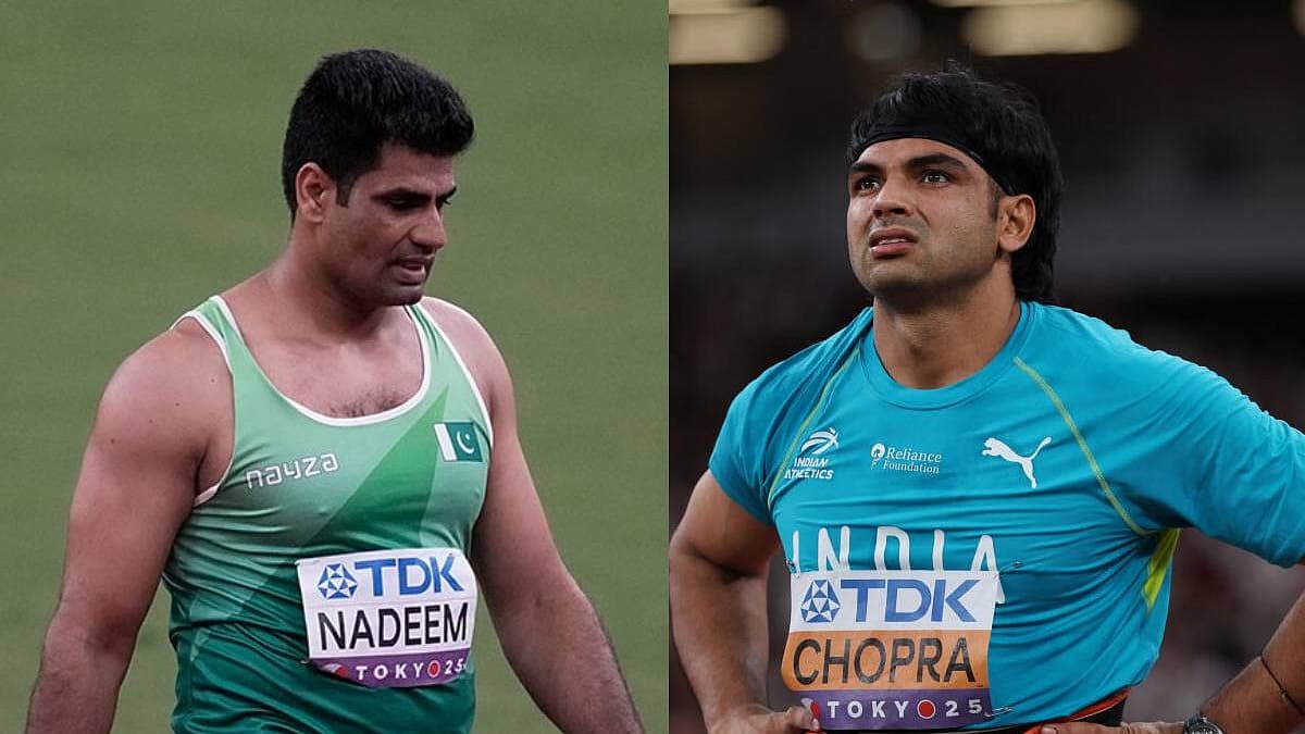 நீரஜ் சோப்ரா, பாகிஸ்தான் வீரர் அர்ஷத் நதீம்