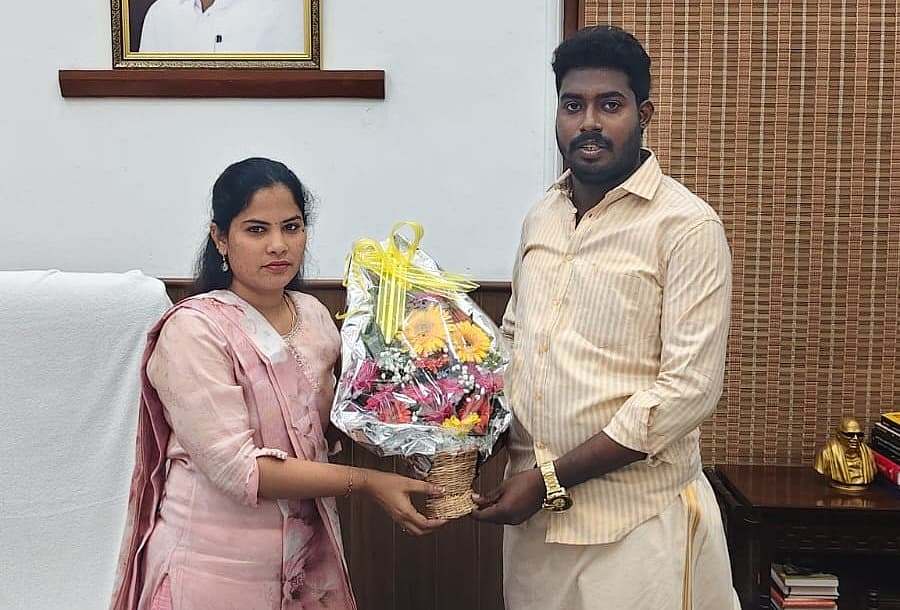 சென்னை மேயர் பிரியாவுடன் விக்கி