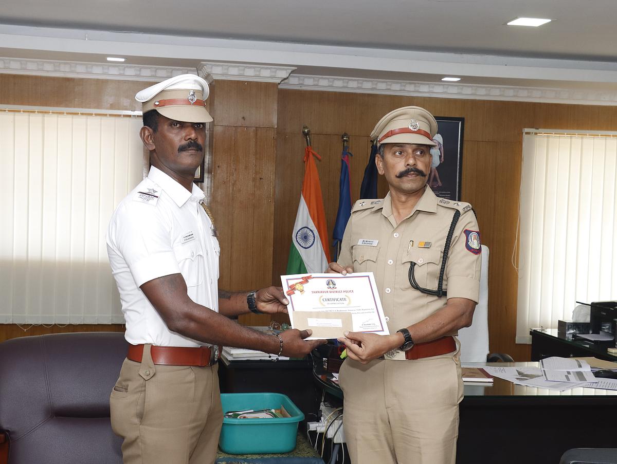 ராஜகண்ணனை பாராட்டிய எஸ்.பி