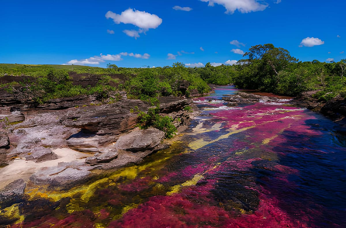 ஒரே நதி... ஐந்து நிறங்கள்; நகரும் ஓவியம்; - கொலம்பியாவின் இந்த மாயாஜாலத்தை நம்புவீர்களா?