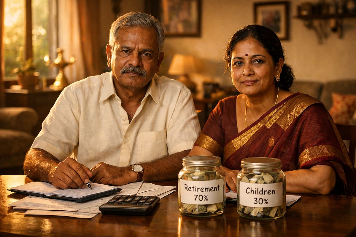Elderly Couple planning retirement