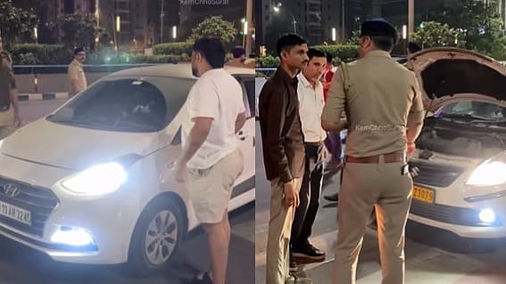 Police takes action against motorist