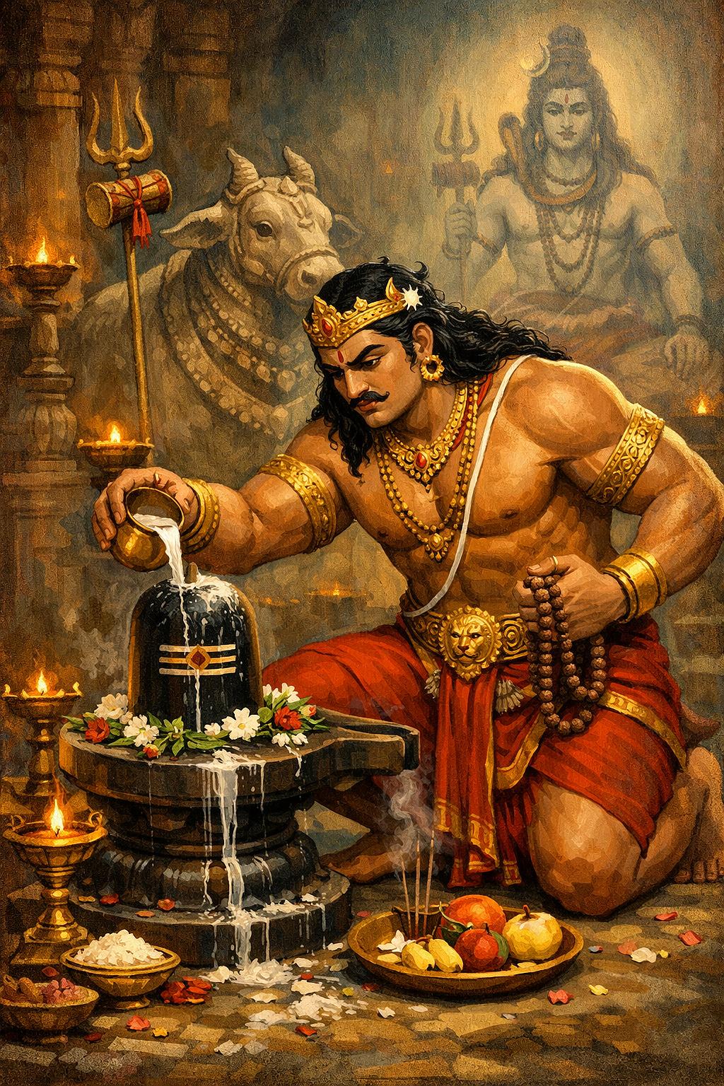 பீமன் சிவபூஜை செய்தல்