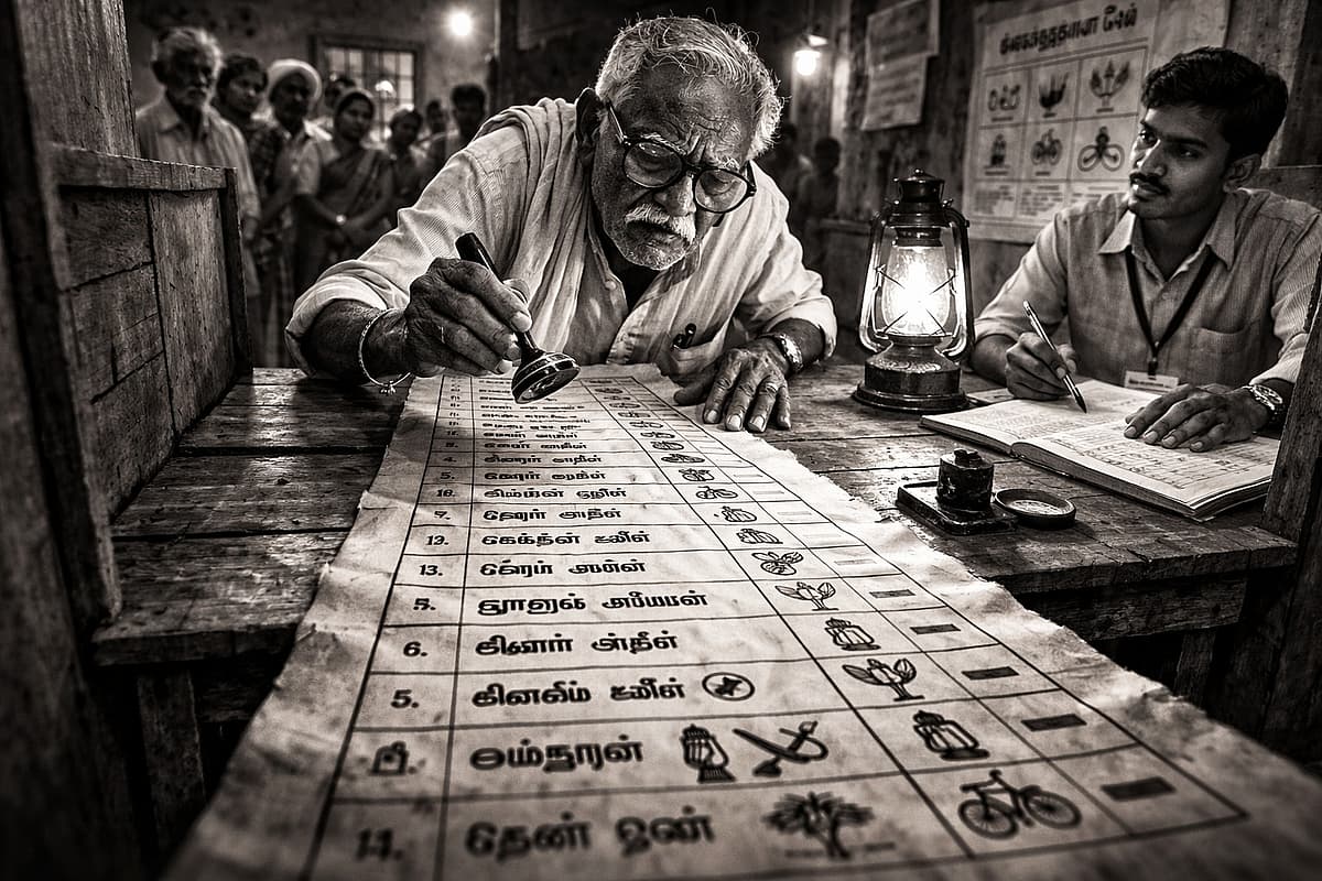 `அந்த நீண்ட சீட்டும் ஒற்றை முத்திரையும்.!' - வாக்குச்சீட்டும் வாக்காளரின் கையில் இருந்த ஜனநாயகமும்!
