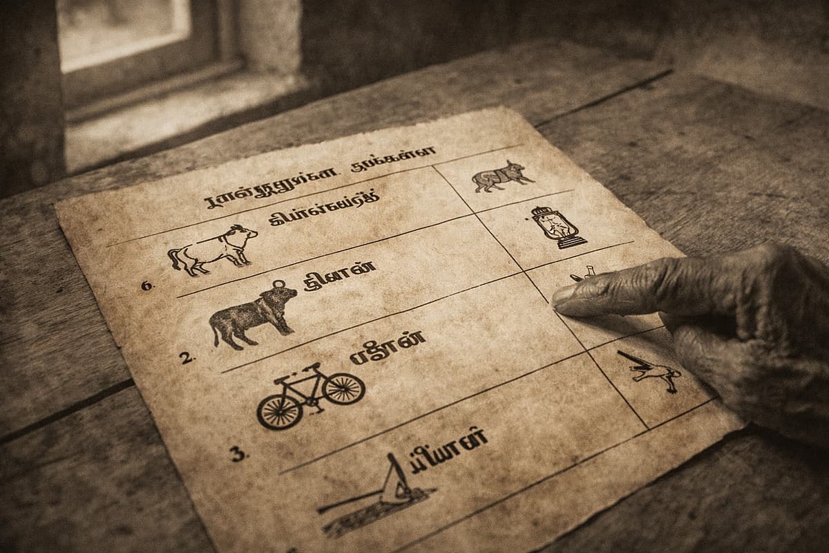 `அந்த நீண்ட சீட்டும் ஒற்றை முத்திரையும்.!' - வாக்குச்சீட்டும் வாக்காளரின் கையில் இருந்த ஜனநாயகமும்!