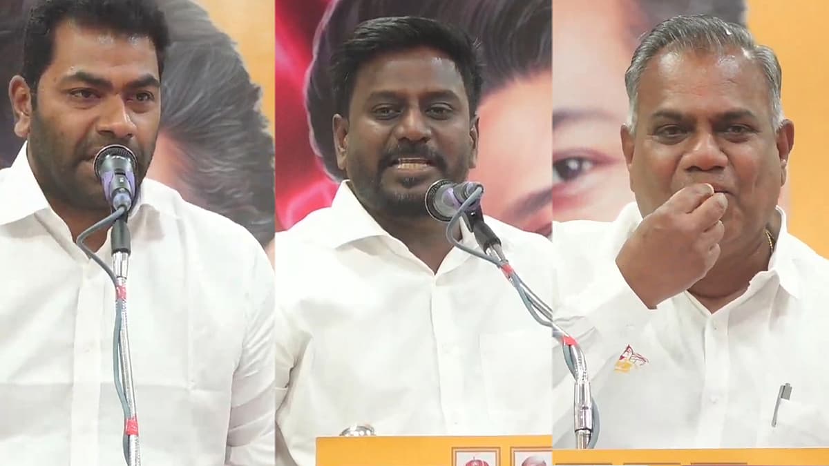 ஆதவ் அர்ஜூனா - ராஜ் மோகன் - புஸ்ஸி ஆனந்த்