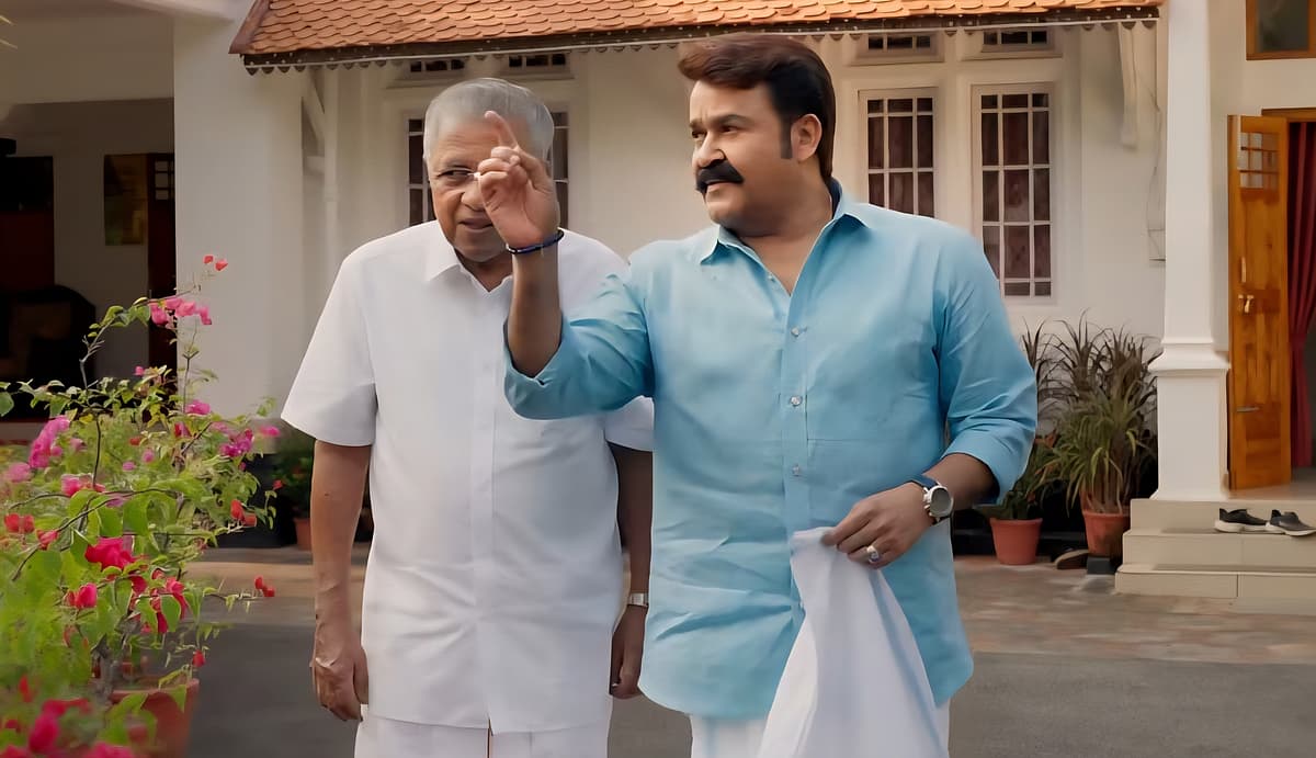 முதல்வர் பினராயி விஜயனிடம் நடிகர் மோகன்லால் நடத்திய நேர்காணல்