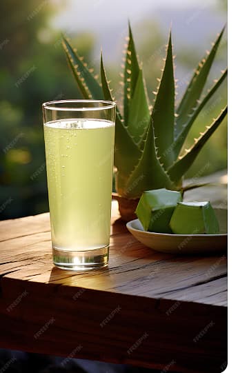 கற்றாழையின் பிசுபிசுப்புத் தன்மை போகும்வரை நன்கு கழுவிவிட்டு, பின் அந்தச் சோற்றுப் பகுதியை மிக்சியில் அடித்துச் சாறாகக் குடிக்கலாம்.