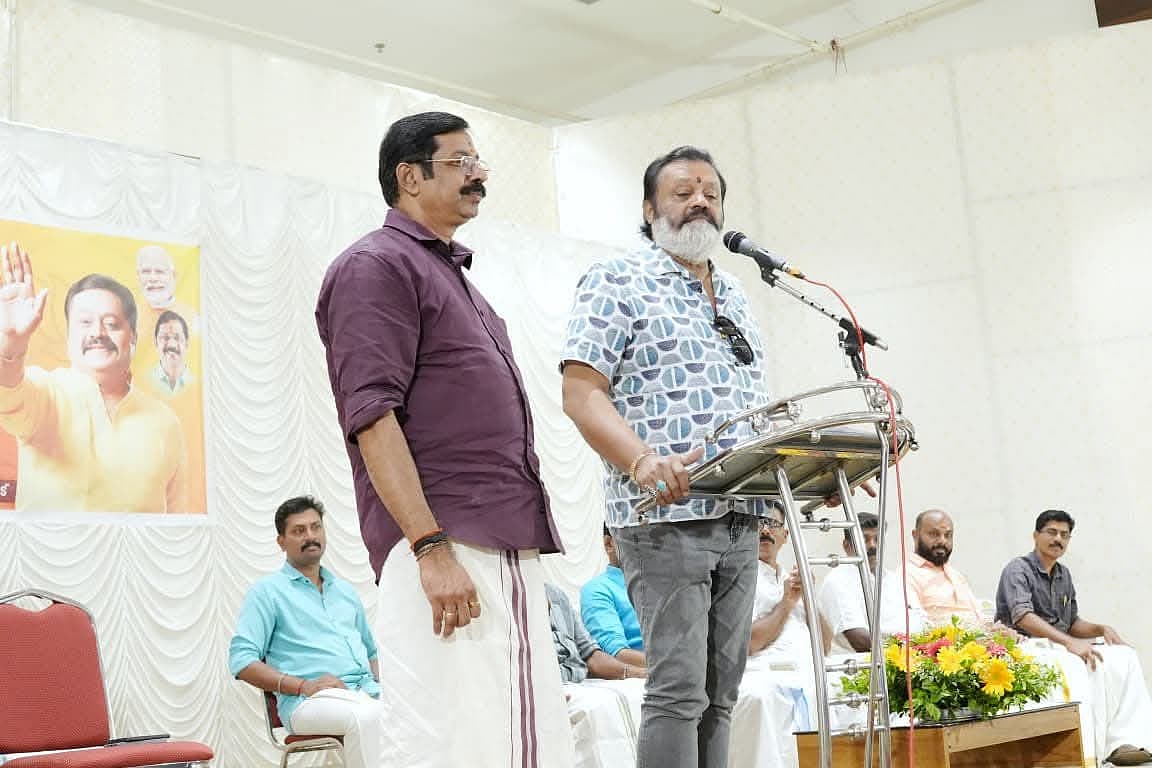 மத்திய அமைச்சர் சுரேஷ் கோபி தேர்தல் பிரசாரம்