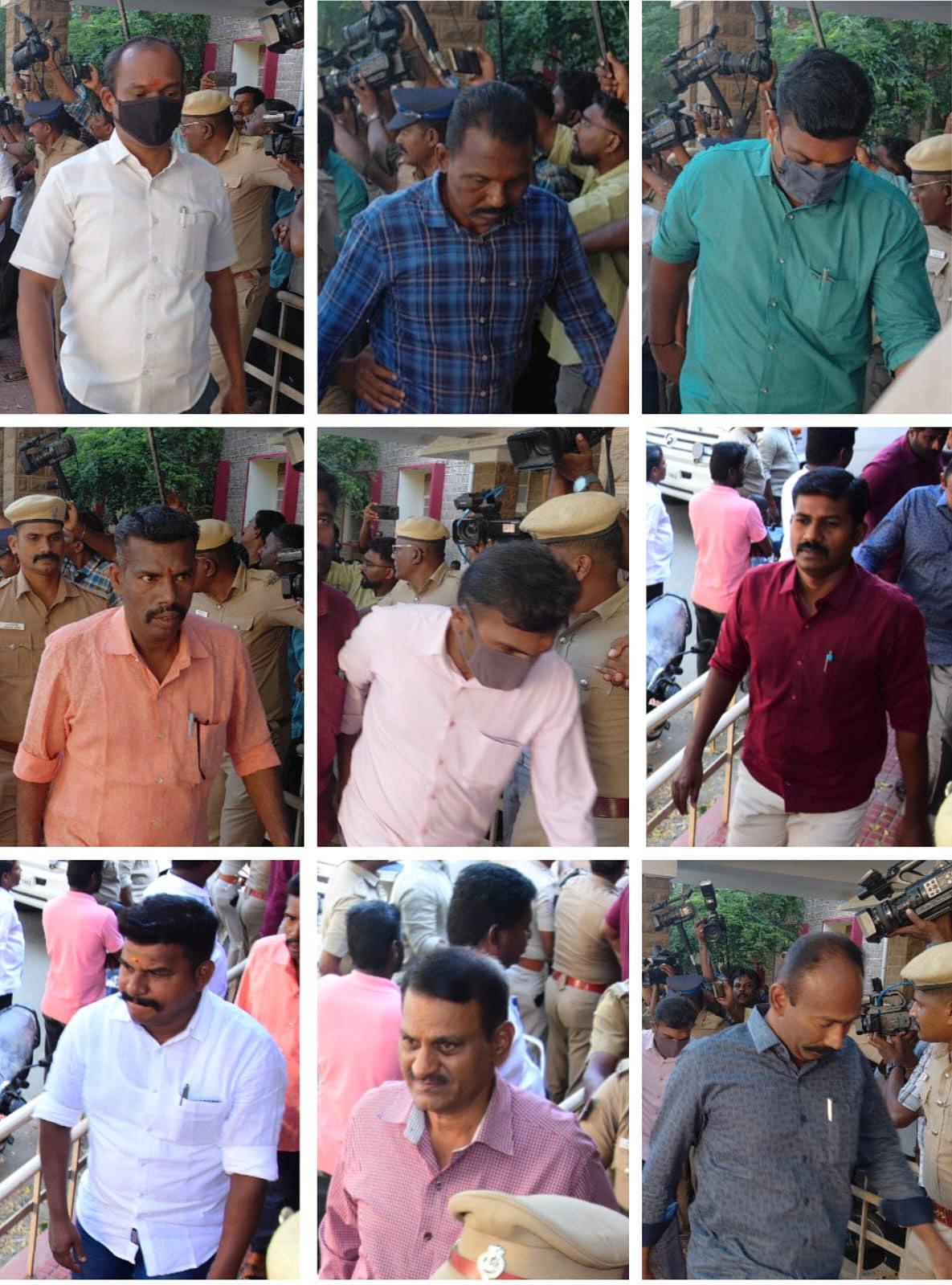 சாத்தான்குளம் கொலை வழக்கில் கைதான 9 காவலர்கள்