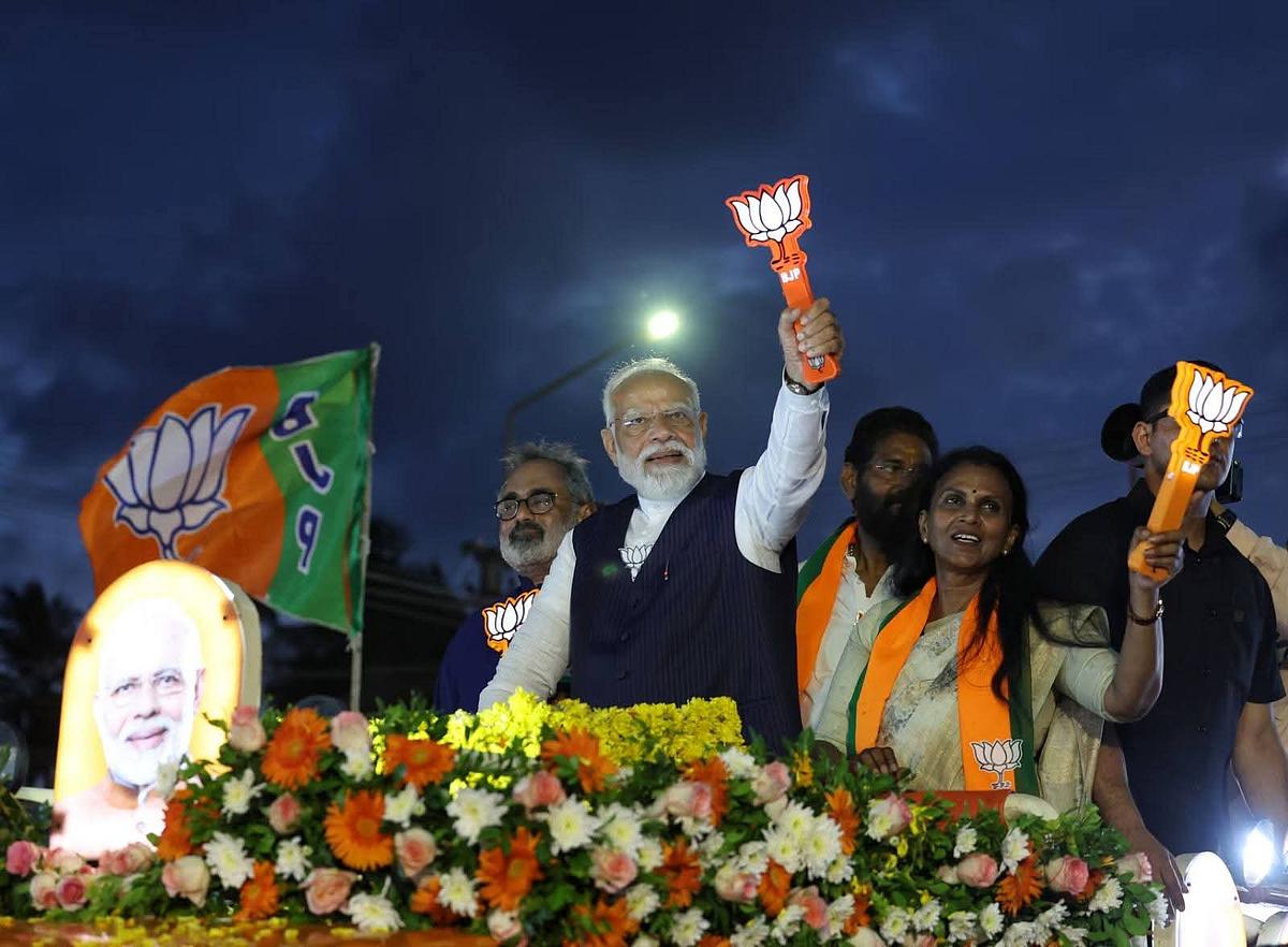 திருவனந்தபுரத்தில் மோடி பிரசாரம்