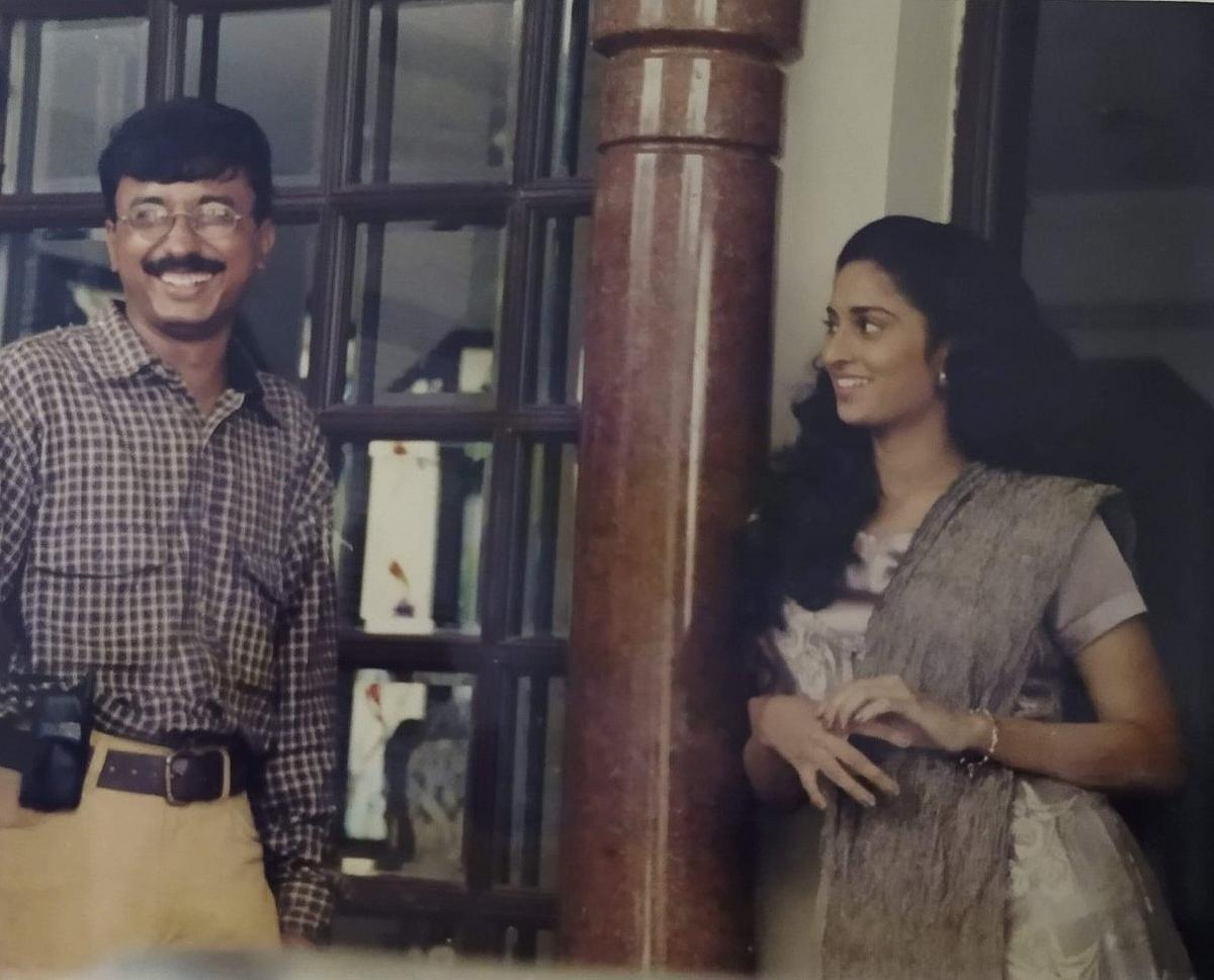 படப்பிடிப்பில் ஷாலினி, சரண்