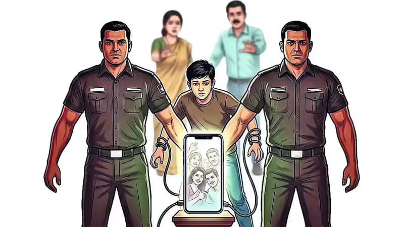 மொபைல் போனுக்கு அடிமையான பிள்ளைகள்