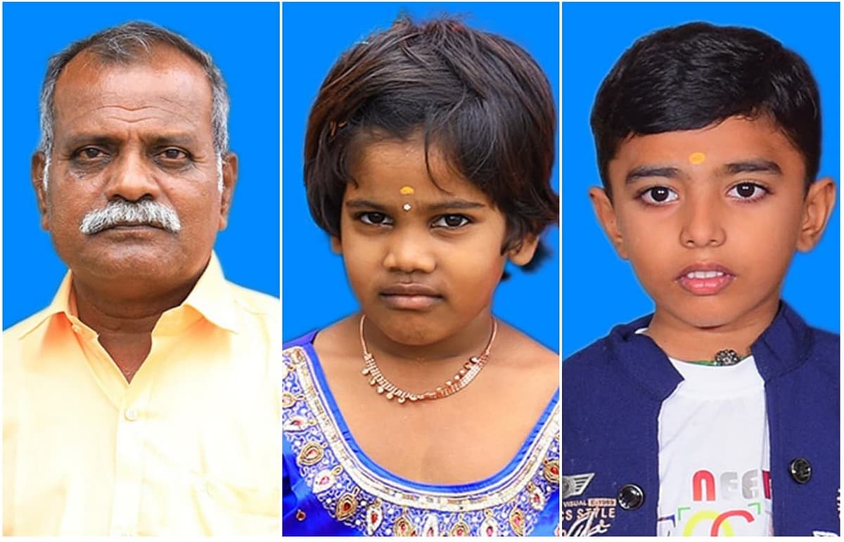 விபத்தில் பலியான தாத்தா, இருப் பேரப்பிள்ளைகள்