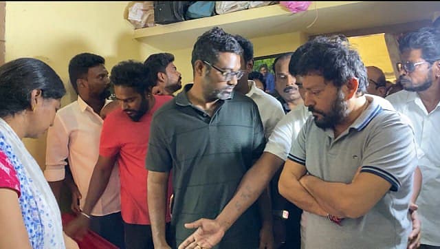 ஆறுதல் கூறிய அமைச்சர் ஸ்ரீநாத்