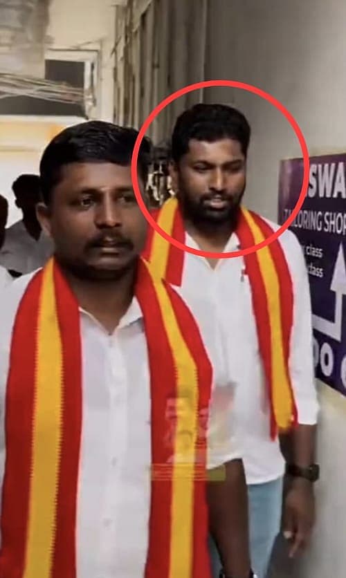 த வெ.க குமரி மத்திய மாவட்ட செயலாளர் கிருஷ்ணகுமாருடன் அனிஷ்குமார்