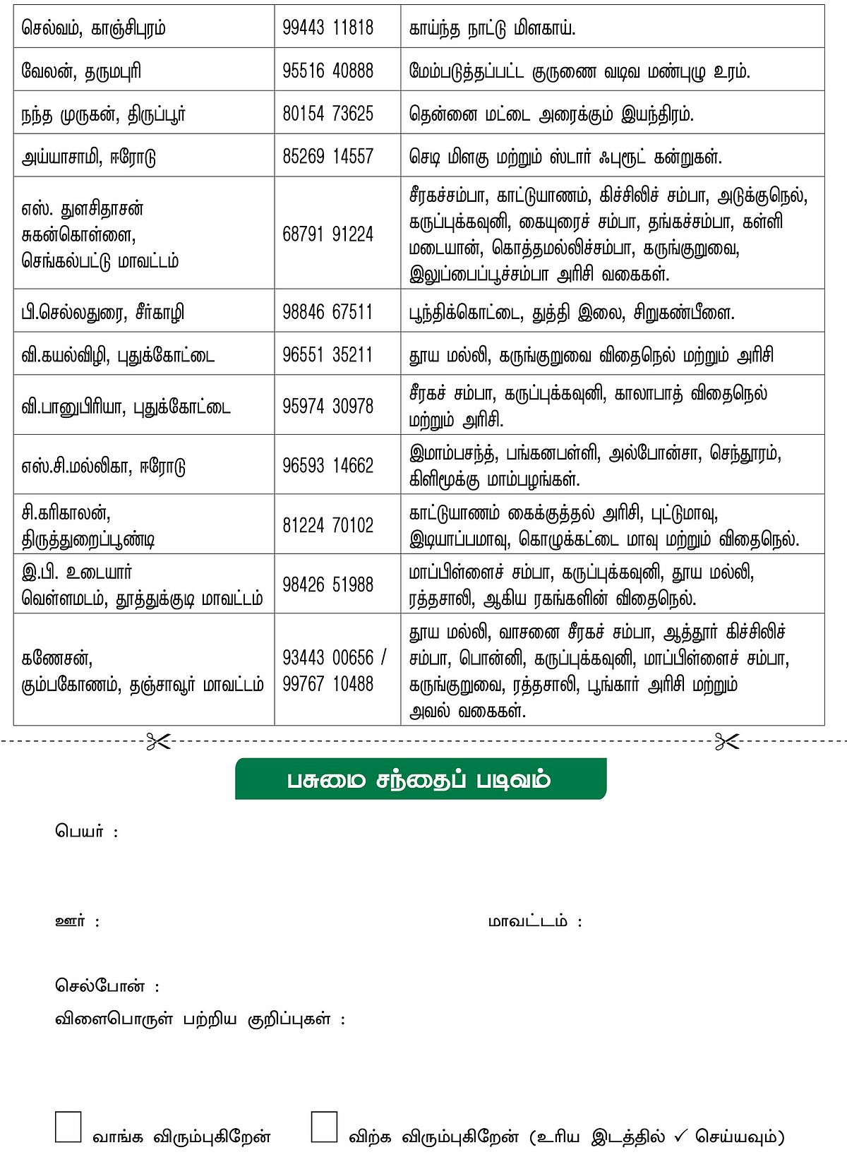 பசுமை சந்தை!