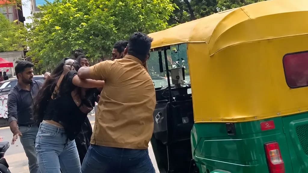 ஆட்டோ டிரைவருடன் சண்டை