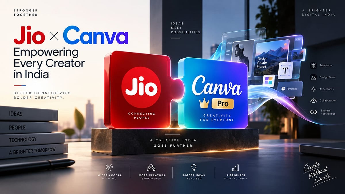 """ஜியோ பயனர்களுக்கு 12 மாதங்கள் இலவச Canva Pro சந்தா சலுகை அறிவிப்பு"""